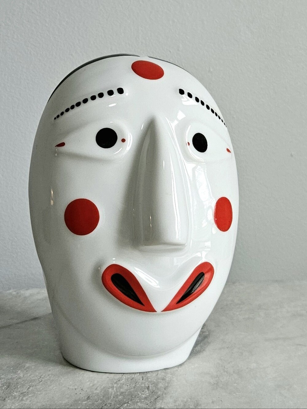 Rare 1988 Jinro Soju Seoul Olympics Ceramic Mask Decanter Bottle - Picture 13 of 15